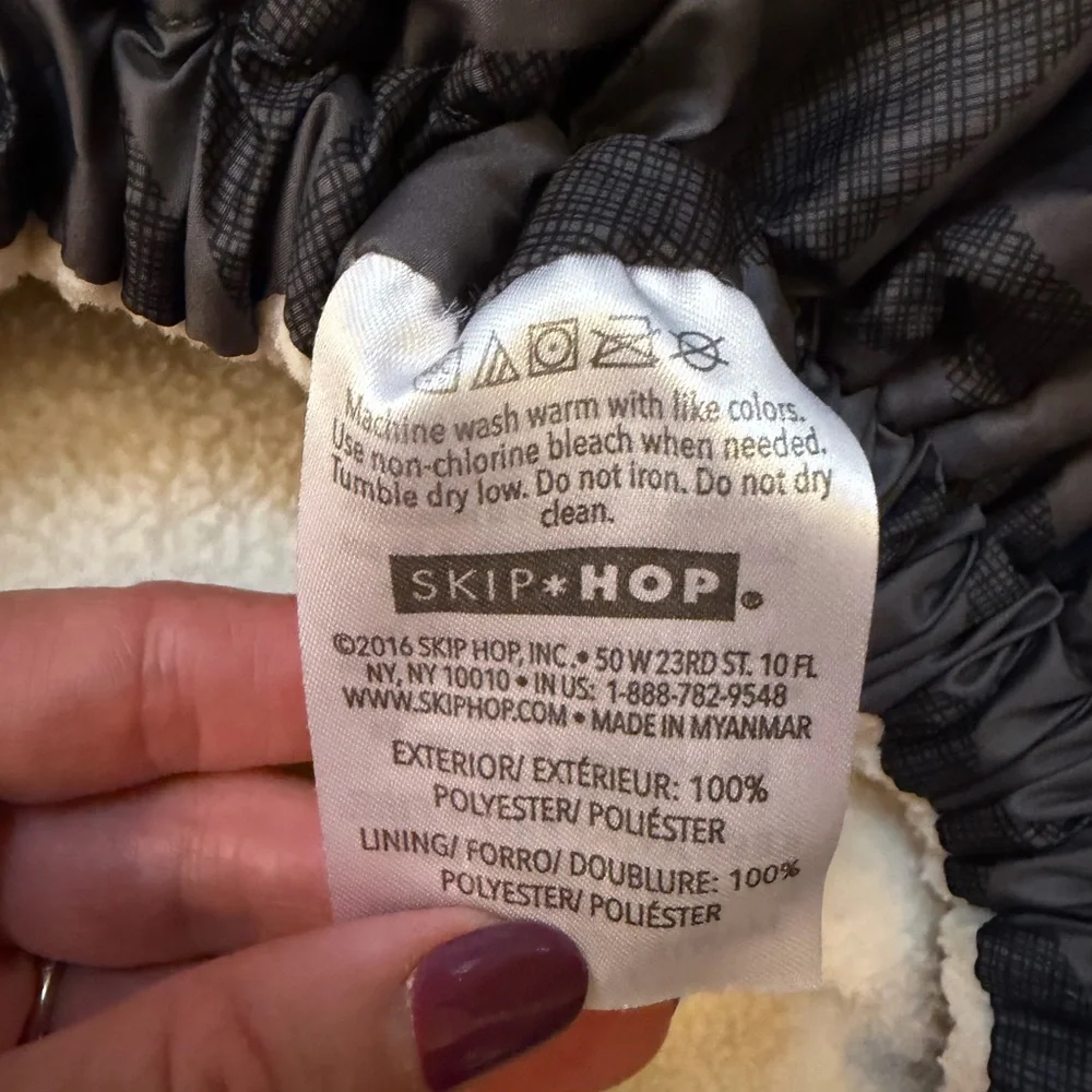 Skip Hop Gray and Black Stroll & Go Car Seat Cover